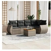 Image de Salon de Jardin avec Coussins 6 pcs, Canapés de Patio, Ensemble de Meubles, Mobilier de Terrasse Extérieur, Gris 3257327