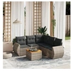 Image de Salon de Jardin avec Coussins 6 pcs, Canapés de Patio, Ensemble de Meubles, Mobilier de Terrasse Extérieur, Gris 3257334