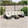 Image de Salon de jardin modulable GENERIQUE 7 personnes 8 pieces 62 x 62 x 69 cm resine tressee