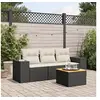 Image de Salon de Jardin avec Coussins 4 pcs, Canapés et Table de Terrasse, Ensemble de Meubles d'Extérieur Patio, Moderne, 3257645