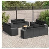Image de Salon de jardin modulable rotin 12 personnes 13 pieces 62 x 55 x 69 cm noir