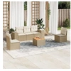 Image de Salon de Jardin avec Coussins 6 pcs, Canapés de Patio, Ensemble de Meubles, Mobilier de Terrasse Extérieur, Beige 3257717