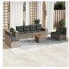 Image de Salon de jardin modulable 9 pieces rotin 8 personnes 62 x 55 x 69 cm gris