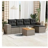 Image de Salon de Jardin avec Coussins 6 pcs, Canapés de Patio, Ensemble de Meubles, Mobilier de Terrasse Extérieur, Gris 3257754