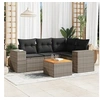 Image de Salon de Jardin avec Coussins 5 pcs, Canapés de Patio, Ensemble de Meubles, Mobilier de Terrasse Extérieur, Gris 3257761