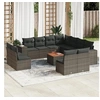 Image de Salon de Jardin avec Coussins 11 pcs, Canapés de Patio, Ensemble de Meubles, Mobilier de Terrasse Extérieur, Gris 3223849