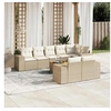 Image de Salon de jardin modulable 8 personnes beige 9 pieces 62 x 62 x 69 cm rotin