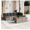 Image de Salon de Jardin avec Coussins 10 pcs, Canapés de Terrasse, Ensemble de Meubles de Patio, Mobilier d'Extérieur, Gris 3257929