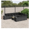 Image de Salon de jardin modulable rotin noir 11 pieces x 83 x 69