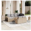 Image de Salon de jardin modulable GENERIQUE resine tressee beige 11 pieces 62 x 62 x 69 cm 8 personnes