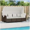 Image de Salon de jardin resine tressee marron 5 pieces x 200 8 personnes