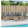 Image de 5-delige Loungeset met kussens poly rattan beige3261548
