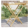 Image de Table à plateau pliante 70,5x42,5x80 cm bambou