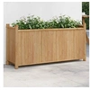 Image de Jardinière 100x30x50 cm bambou, lit surélevé, pot de fleurs, pot de fleurs, bac à fleurs, pot de jardin, support de 366463
