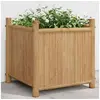 Image de Jardinière 40x40x40 cm bambou, lit surélevé, pot de fleurs, pot de fleurs, bac à fleurs, pot de jardin, support de 366464