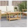 Image de Table basse 90x50x45 cm bambou, table d'appoint, bout de canapé, table d'accent, table de salon, table centrale, 366473