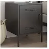 Image de Table de chevet noir 36x39x50,5 cm acier, armoire, armoire latérale, support de téléphone, table de chevet, mobilier 842910