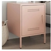 Image de Table de chevet rose 36x39x50,5 cm acier, armoire, armoire latérale, support de téléphone, table de chevet, mobilier 842912