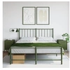 Image de Tables de chevet 2 pcs vert olive 36x39x50,5 cm acier, armoire, armoire latérale, support de téléphone, table de 842919