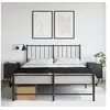Image de Tables de chevet 2 pcs noir 36x39x50,5 cm acier 842923