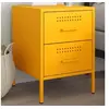 Image de Table de chevet jaune moutarde 36x39x50,5 cm acier 842928