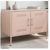 Image de Meuble TV rose 68x39x50,5 cm acier