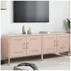 Image de Meubles TV 2 pcs rose 68x39x50,5 cm acier, support TV, buffet TV, meuble multimédia, banc TV, armoire hifi, centre de 842937