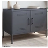 Image de Meuble TV anthracite 68x39x50,5 cm acier