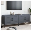 Image de Meubles TV 2 pcs anthracite 68x39x50,5 cm acier, support TV, buffet TV, meuble multimédia, banc TV, armoire hifi, 842939