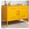 Image de Meuble TV jaune moutarde 68x39x50,5 cm acier842940
