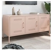 Image de Meuble TV rose 100,5x39x50,5 cm acier