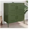 Image de Buffet vert olive 68x39x79 cm acier
