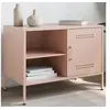 Image de Meuble TV rose 68x39x50,5 cm acier, support TV, buffet TV, meuble multimédia, banc TV, armoire hifi 842996