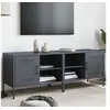 Image de Meubles TV 2 pcs anthracite 68x39x50,5 cm acier, support TV, buffet TV, meuble multimédia, banc TV, armoire hifi, 842999