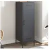 Image de Buffet haut anthracite 36x39x113 cm acier, buffet, placard, armoire latérale, armoire, armoire de rangement, armoire 843008