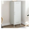 Image de Buffet haut blanc 36x39x113 cm acier, buffet, placard, armoire latérale, armoire, armoire de rangement, armoire 843011