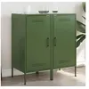 Image de Buffets 2 pcs, Armoires avec Pieds, Placards avec Porte, Meubles de Rangement Salon Chambre à Coucher, Vert Olive 843021