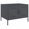 Image de Table Basse, Table d'Appoint avec Pieds, Bout de Canapé avec Porte, Meuble de Rangement Salle de Séjour, Anthracite 843032