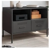 Image de Meuble TV, Armoire de Télévision avec Pieds, Support Télé avec Rangement Salon Salle de Séjour Intérieur, Noir 843042
