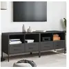 Image de Meubles TV 2 pcs, Armoires de Télévision avec Pieds, Supports Télé avec Rangement Salon Salle de Séjour, Noir 843043
