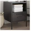 Image de Table de Chevet, Armoire de Lit avec Pieds, Table de Nuit avec Compartiment, Armoire de Nuit Chambre à Coucher, Noir 843054