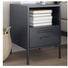 Image de Table de chevet anthracite 36x39x50,5 cm acier