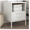 Image de Table de Chevet, Armoire de Lit avec Pieds, Table de Nuit avec Compartiment, Armoire de Nuit Chambre à Coucher, Blanc 843064