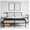 Image de Tables de Chevet 2 pcs, Armoires de Lit avec Pieds, Tables de Nuit avec Compartiment, Armoires de Nuit Chambre, Blanc 843065