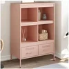 Image de Buffet Haut, Armoire avec Pieds et Compartiments, Meuble de Rangement, Organisateur de Salle de Séjour, Rose 843103