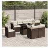 Image de Salon de jardin modulable marron 9 pieces resine tressee 62.0 x 62 x 69 cm