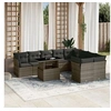 Image de Salon de jardin modulable gris rotin 10 pieces 62 x 62 x 69 cm 9 personnes
