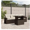 Image de Salon de jardin modulable rotin marron 5 pieces 62 x 55 x 69