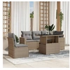 Image de Salon de jardin modulable beige 6 pieces resine tressee 62 x 62 x 69 cm