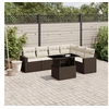 Image de Salon de jardin modulable GENERIQUE marron resine tressee 7 pieces 62 x 62 x 69 cm